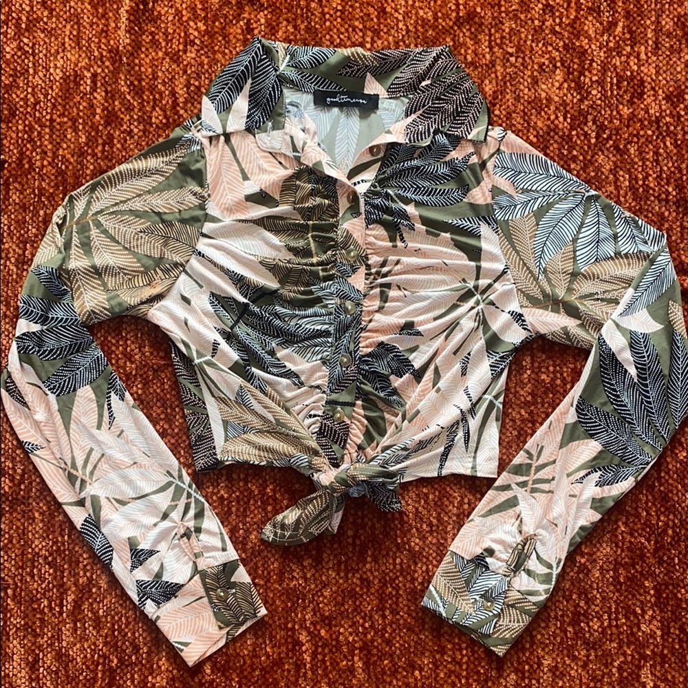 Patterned Multi Colored Women's Top